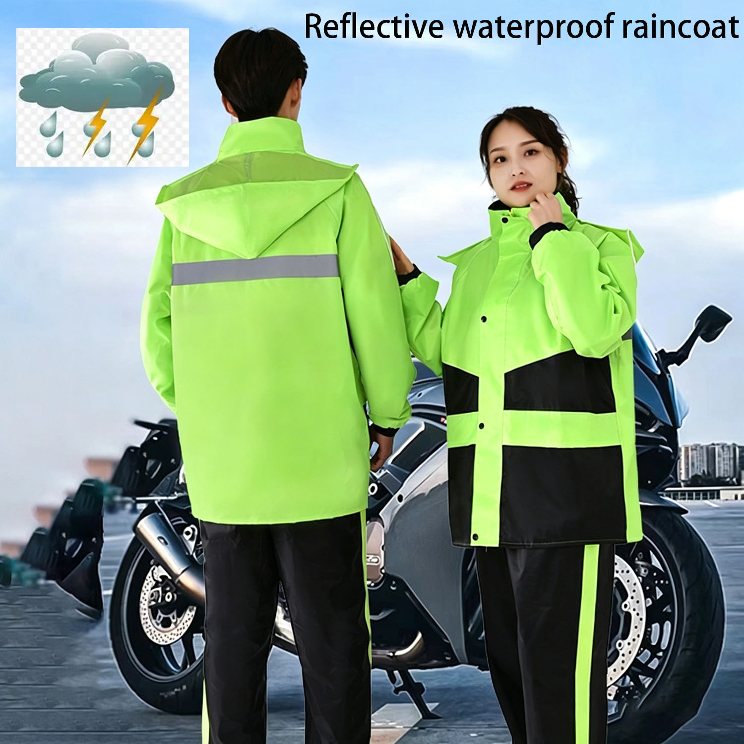 Motorcycle Gear For Women - Motorcycle Raincoat Suits Men Women Waterproof