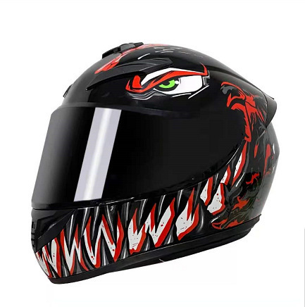 Quality Motorcycle Gear - Full-Face Motorcycle Helmet High-Quality HD Visor