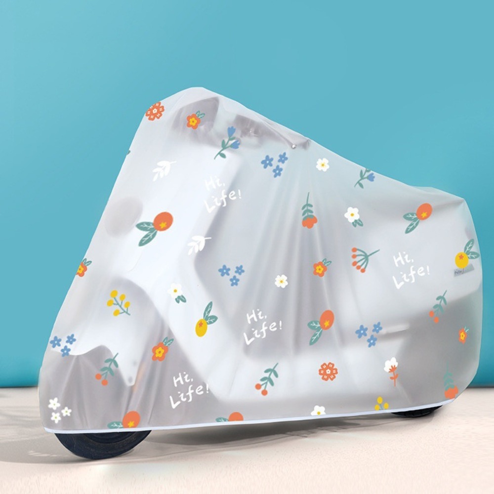 Motorcycle Wearing Gear - Durable Translucent Bicycle Rain Cover Cartoon