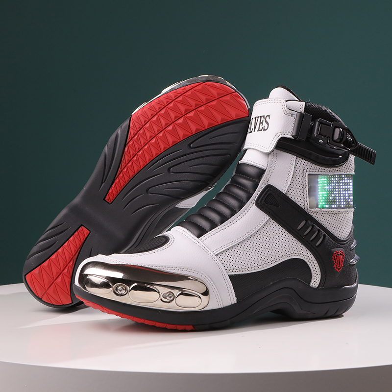 JG.WOLVES Leather Biker Shoes  - Motorcycle Gear For Women 评论和价格
