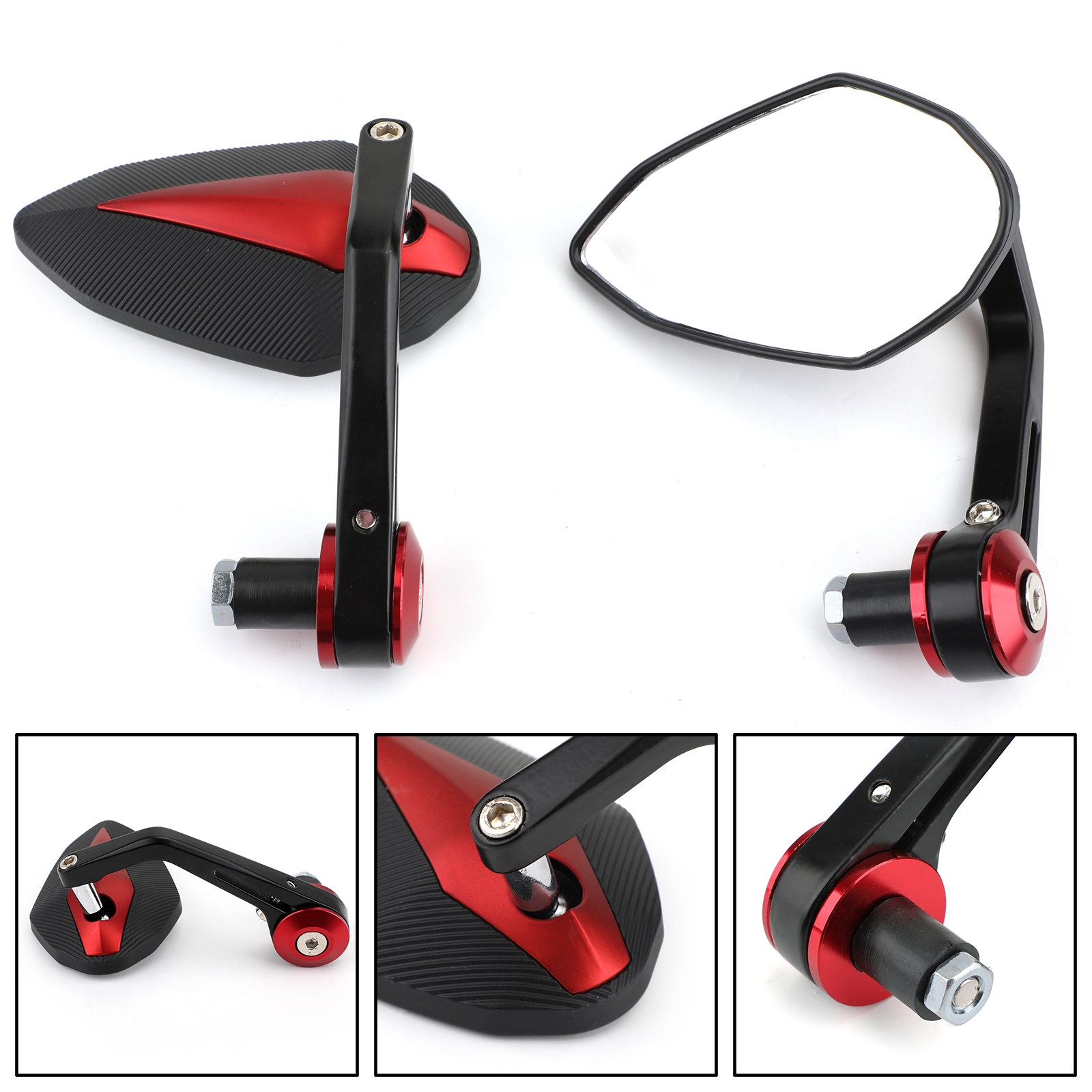 Areyourshop Black Red Motorbik - Mirror Extender Bar 评论和价格