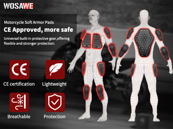 CE Level 1 Moto Motorcycle Bac - Motorcycle Gear Protection Levels 评论和价格