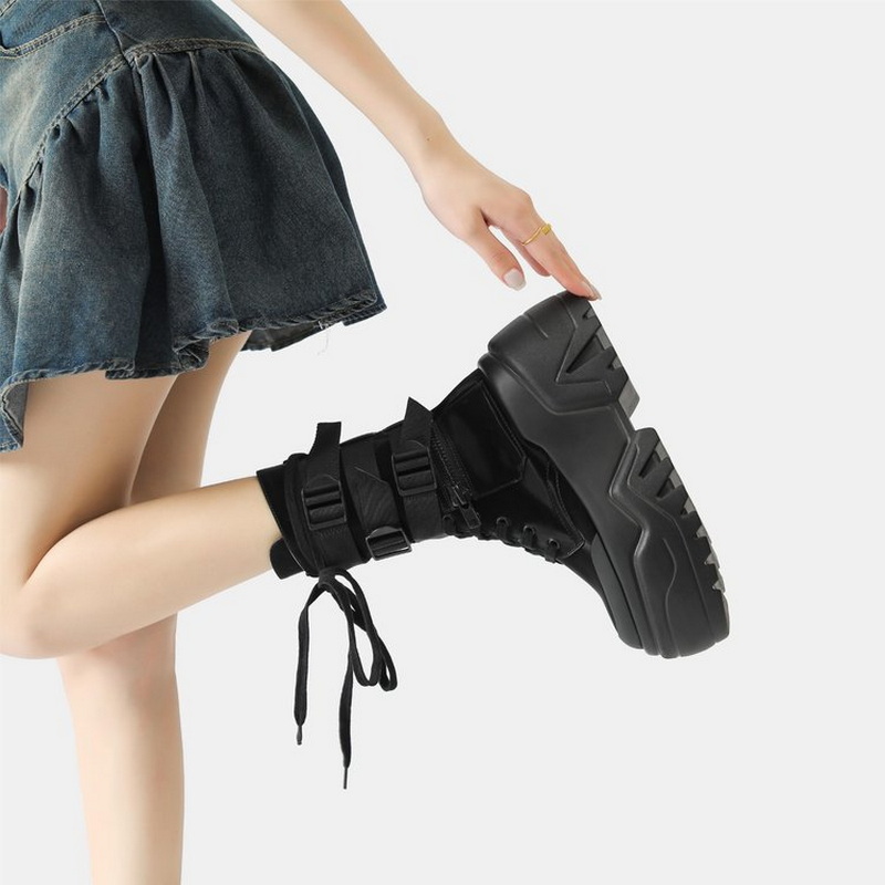 Hot Fashion Women Chunky Platf - Motorcycle Gear Pants 评论和价格