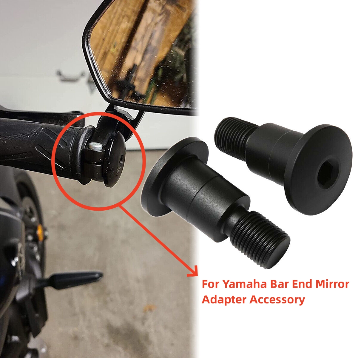 Motorcycle Bar End Mirror Adap - Mirror Extender Bar 评论和价格
