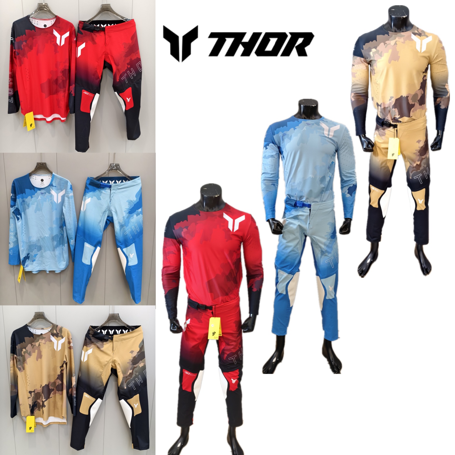 THOR Motocross Gear Set MX Off - Motorcycle Gear Pants 评论和价格