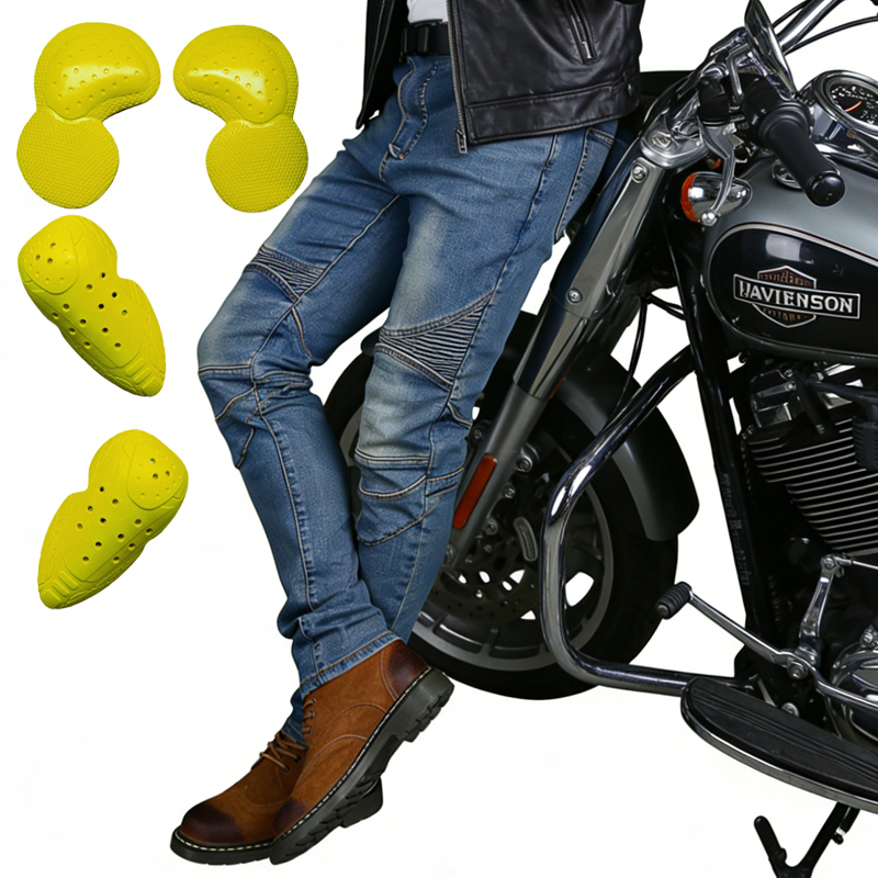 Men's Motorcycle Jeans Blue Di - Motorcycle Wearing Gear 评论和价格